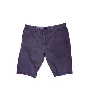 Vintage Y2K Quiksilver Skater Shorts Grey Straight Fit Mens 33W Skate